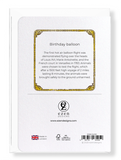 Birthday balloon : 8 cards Ezen Designs - Birthday balloon - Greeting Card - Back