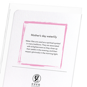 Image Title Mother’s day waterlily (Pack of 8 cards)