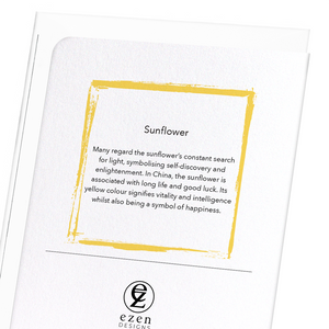 Image Title Sunflower (Pack of 8 cards)