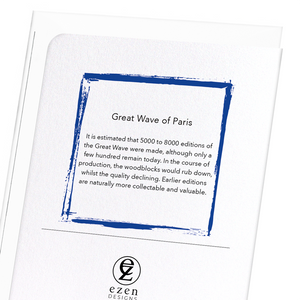 Image Title Great wave of paris (Pack of 8 cards)