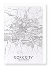 Cork City  full map (Pack of 8 cards) Cork City  full map (Pack of 8 cards)