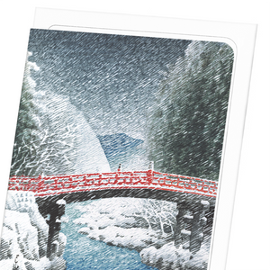 Image Title Nikko in snow (Pack of 8 cards)