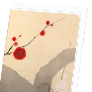 Image Title Plum blossom flowers (Pack of 8 cards)