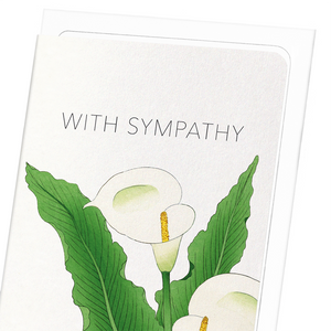 Image Title Sympathy calla lily (Pack of 8 cards)
