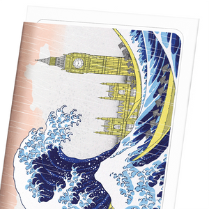 Image Title Great wave of london (Pack of 8 cards)