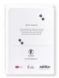 Ezen Designs - Book reading - Greeting Card - Back