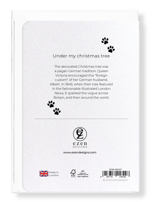 Ezen Designs - Under my christmas tree - Greeting Card - Back