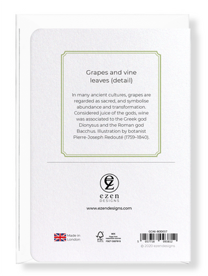 Grapes and vine leaves (Pack of 8 cards)