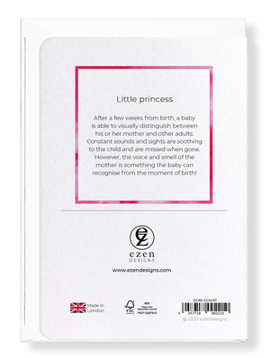 Ezen Designs - Little princess - Greeting Card - Back