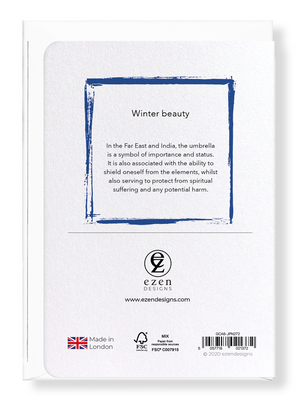 Ezen Designs - Winter beauty - Greeting Card - Back