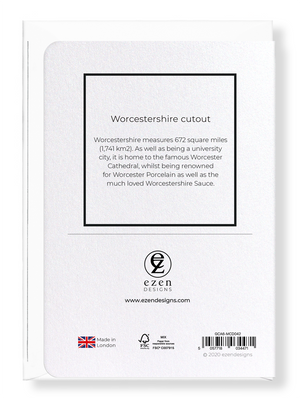 Worcestershire cutout (Pack of 8 cards)