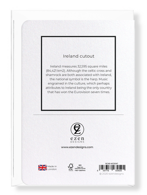 Ireland cutout (Pack of 8 cards)