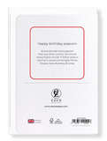 Ezen Designs - Happy birthday popcorn - Greeting Card - Back