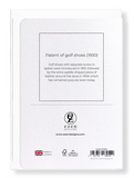 Ezen Designs - Patent of golf shoes (1930) - Greeting Card - Back