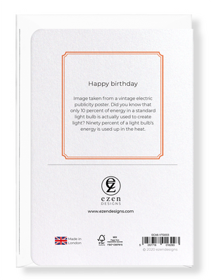 Ezen Designs - Happy birthday - Greeting Card - Back