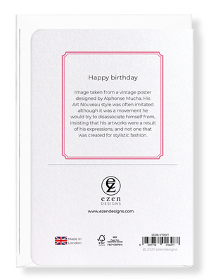 Ezen Designs - Happy birthday - Greeting Card - Back