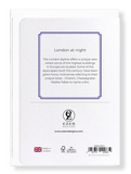 Ezen Designs - London at night - Greeting Card - Back