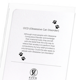 OCD Obsessive Cat Disorder (Pack of 8 cards)