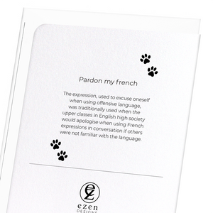 Pardon my French (Pack of 8 cards)