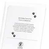 Birthday frenchie from a distance (Pack of 8 cards)