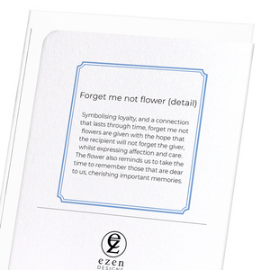 Forget me not flower (Pack of 8 cards)