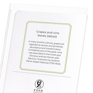 Grapes and vine leaves (Pack of 8 cards)