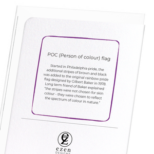 POC (Person of colour) flag (Pack of 8 cards)