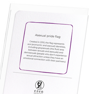 Asexual pride flag (Pack of 8 cards)