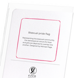 Bisexual pride flag (Pack of 8 cards)