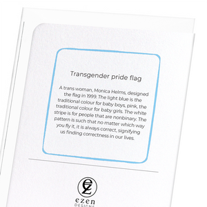 Transgender pride flag (Pack of 8 cards)