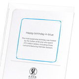 Happy birthday in blue (Pack of 8 cards)