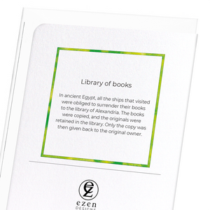 Library of books : 8 cards