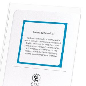 Heart typewriter : 8 cards