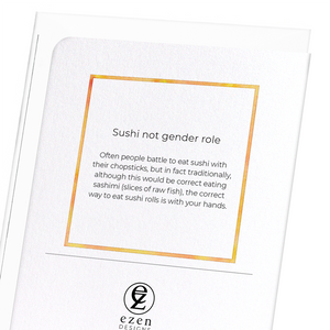 Sushi not gender role : 8 cards