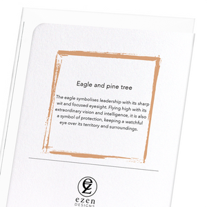 Eagle and pine tree (Pack of 8 cards)