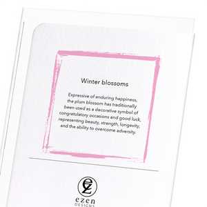 Winter blossoms (Pack of 8 cards)