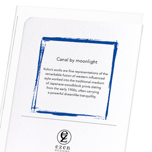 Canal by moonlight (Pack of 8 cards)