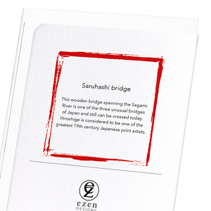 Saruhashi bridge (Pack of 8 cards)