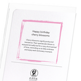 Happy birthday cherry blossoms (Pack of 8 cards)