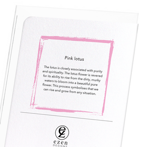 Pink lotus (Pack of 8 cards)