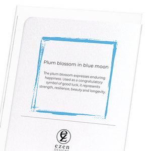 Plum blossom in blue moon (Pack of 8 cards)