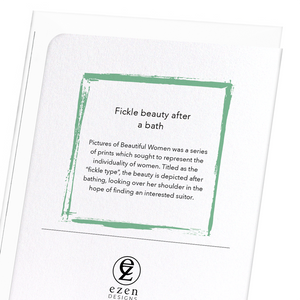 Fickle beauty after a bath (Pack of 8 cards)