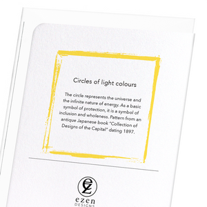 Circles of light colours (Pack of 8 cards)