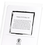 Happy birthday cat (Pack of 8 cards)