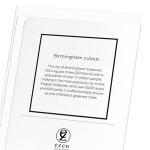 Birmingham cutout (Pack of 8 cards)