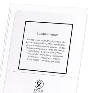 London cutout (Pack of 8 cards)