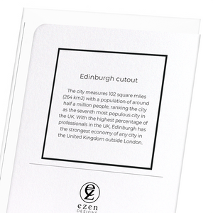 Edinburgh cutout (Pack of 8 cards)