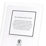 Buckinghamshire cutout (Pack of 8 cards)