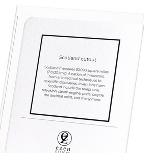 Scotland cutout (Pack of 8 cards)