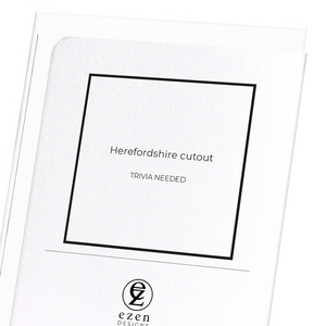 Herefordshire cutout (Pack of 8 cards)